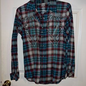 Rock 47 Wrangler plaid shirt